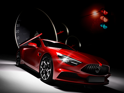 Sport Car Poster | Rental Car Business branding design graphic design illustration logo photomanipulation vector visualdesign