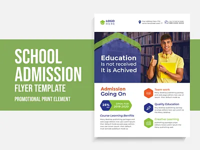 School admission creative modern flyer design admission flyer branding collage design educatin flyer flyer flyer design graphic design kids education banner logo school social banner social media banner university