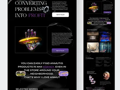 Agency Landing Page Design agency business corporate design digital landing page marketing minimal popular shot saas ui uidesign website