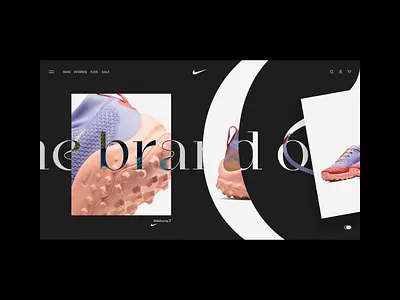 Nike – Design exploration animation brand concept design digital ecommerce fashion landing motion nike shoes sneakers sport ui ux website