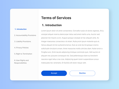 Daily UI 089 - Terms of Services adobe xd agreement app company agreement company policy conditions dailyui design figma privacy policy product design terms terms and conditions terms of services ui ui design uiux ux ux design web design