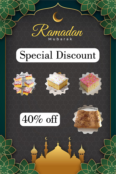 Poster Design bakery designs branding design flyer design graphic design illustrator poster design ramadan designss ramadan mubarak vector