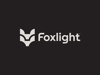 Foxlight Logo brand camping fox foxlight gear identity locked logo nature outdoors secure strong tail tech
