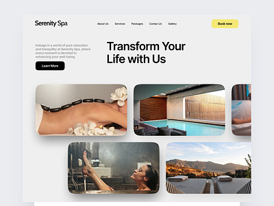 Serenity Spa appdesign art direction artdirection branding design digital art illustration landing page logodesin product design spa typography ui user experience user interface ux visual design web page website