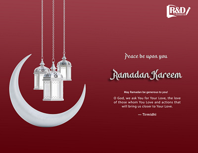 Ramadan Mubarak banner graphic design logo social