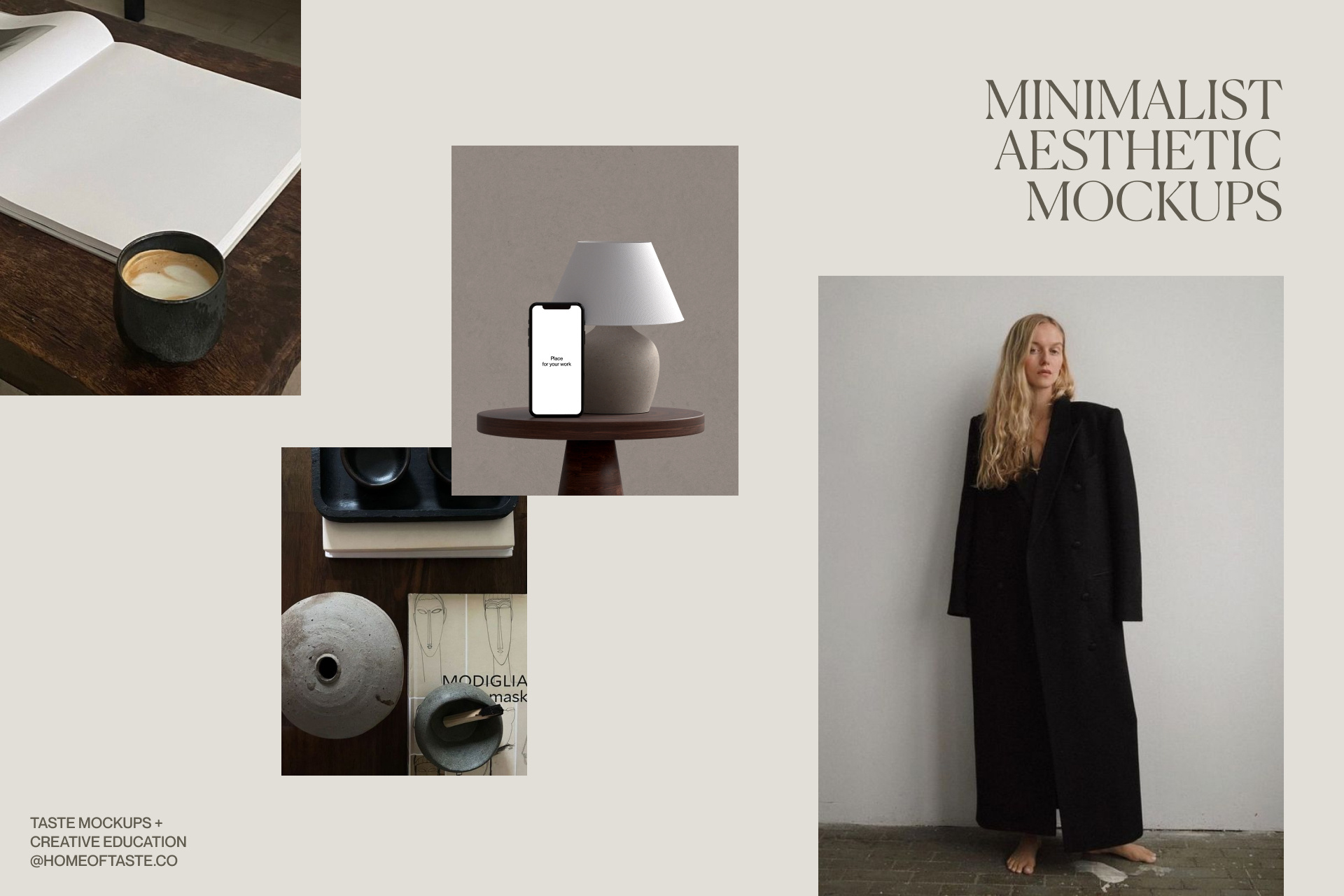 Taste Digital Device Mockups (Ipad, Macbook, iMac, Iphone) 3d 3d art brand design brand identity branding c4d cinema 4d feminine graphic design minimalism mockup moodboard packaging packaging mockup soft minimalism ui