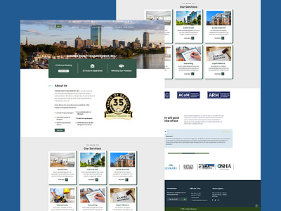 Website Redesign for Ahearn Realty Management branding logo ui ux web design