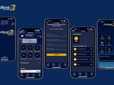 FirstBank Dark Theme design techbro ui ux