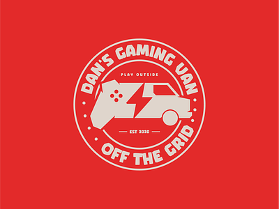 Gaming Van Redesign abstract badge branding car gaming illustration logo logomark modern van vector