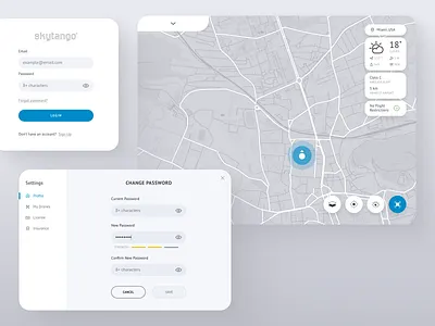 Management Platform for Certified Aerials and Drone Operators aerials drone drone management platform drone operators management platform ui ux web platform