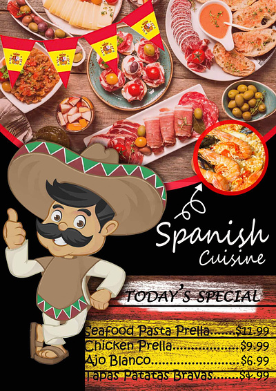 Spanish Cuisine Menu