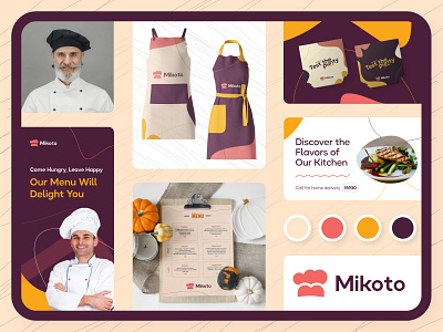 Mikoto-Branding, Logo design, Visual identity brand identity brand sign branding design dribbble dribble flat design food food products food website graphic design logo nutritious personal website popular 2023 restaurant web