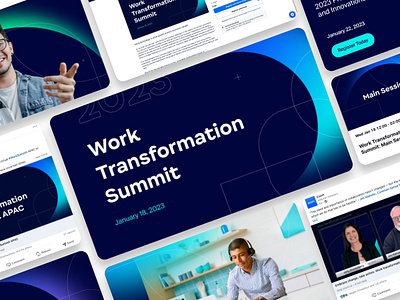 Work Transformation Summit branding design graphic design
