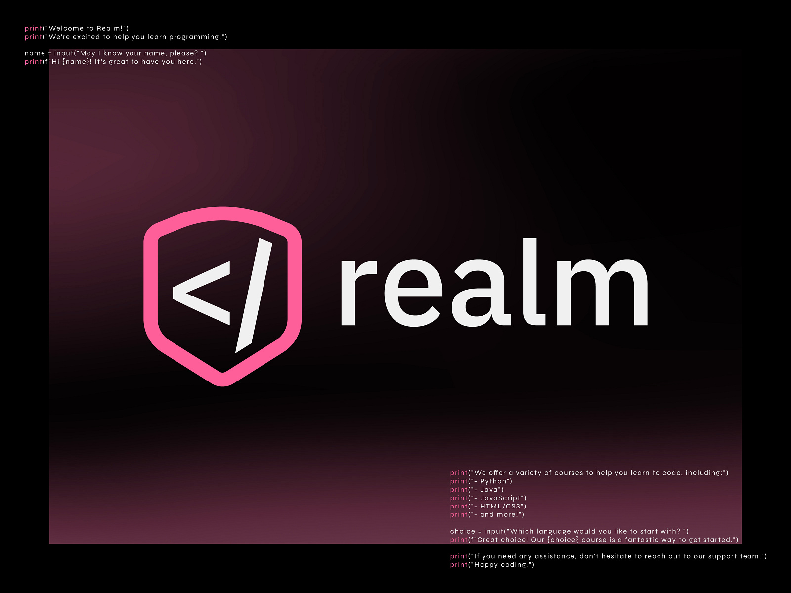 Realm / Logo Design by Juan Mu??oz on Dribbble
