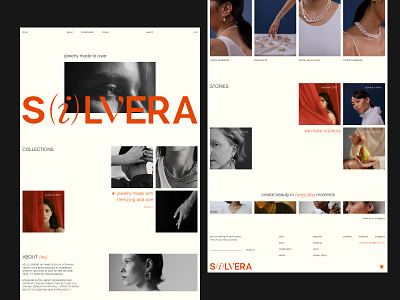 Silvera // Branding & Website brand brand design branding clean clean website e commerce elegant girl graphic design homa page jewelry logo logotype minimal design minimal logo online store packaging typography ui white