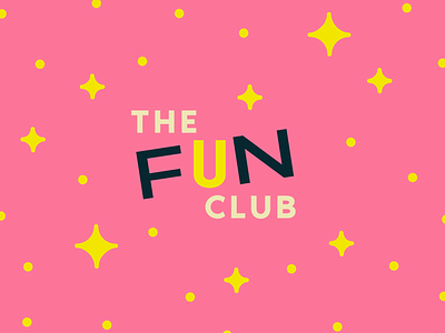 The Fun Club branding fun logo pink vector