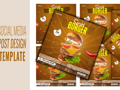 Social media food design addvertising banner branding businesscard businessflyer corporateflyer design food food design food menue illustration logo mockup moderndesign social social media social media post trending typography ui