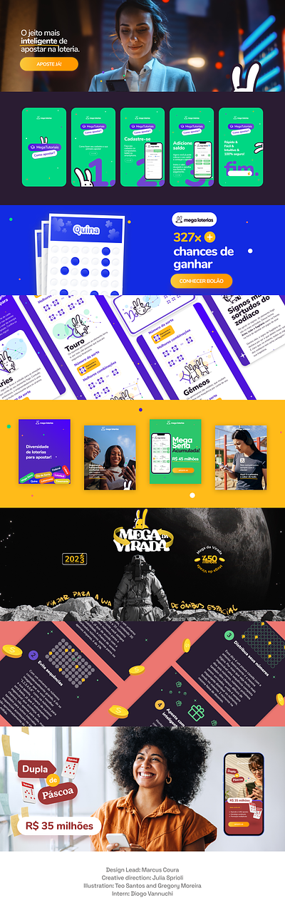Mega Loterias | Creative Direction bank branding creative direction finance graphic design logo lottery tags