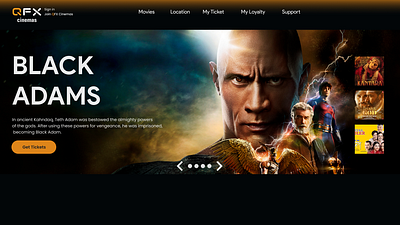 Online Booking begineer blackadams design figma graphics movie movies online psd qfx theatre