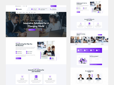 Website landing page business clean design illustration logo minimal mugli themeforest uiux webdesign