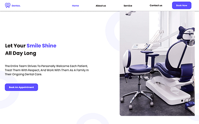 Home page for Dental Hospital Website branding design graphic design typography ui