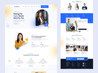 Website landing page business clean design illustration logo minimal mugli themeforest uiux webdesign