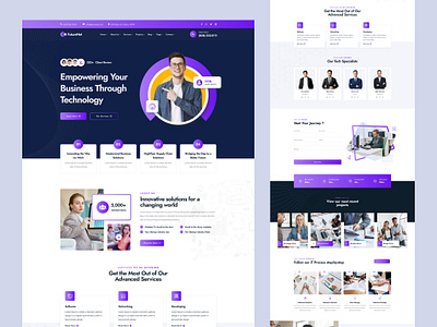 Website landing page business clean design illustration logo minimal mugli themeforest uiux webdesign