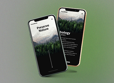ForestKeep - Parallax Effect 3d animation app forest interaction interactive mobile app motion design nature parallax parallax effect plants scroll scroll animation scrolling smart animate
