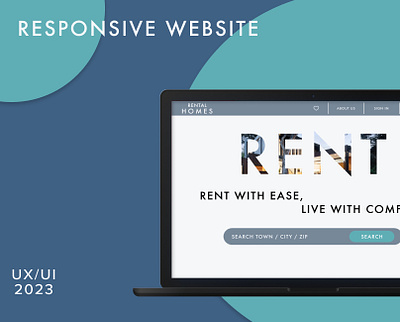 Rental homes - Responsive website design design responsive typography ui ux uxui web design website