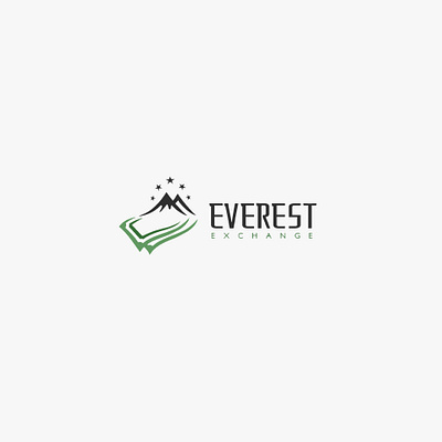 Everest exchange logo (money + mountain) branding design graphic design inspiration logo logo mark logodesign logomark logotype minimal money mountain sign