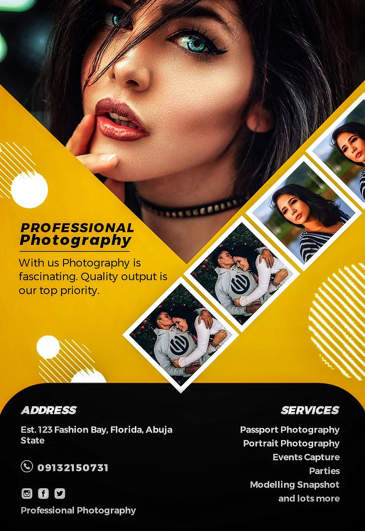 Photography flier Design by Great Vibe on Dribbble