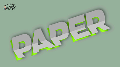 Paper Cut Real Effect- MRU branding graphic design illustration logo poster ui ux vector