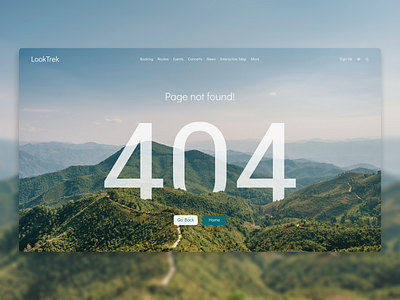 404 page design 404 404 error 404 page art design error illustration landing mountains page travel ui ui design uxdesign uxui web web design
