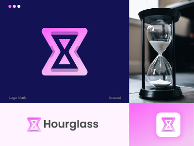 Hourglass Logo branding design graphic design logo logo design modern logo vector