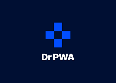 Dr PWA - Medical App Logo blue cross design digital doctor emergency health logo medical medicine plus rgb teal tech