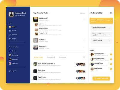 Task Manager | Dashboard UI | UX UI app dashboard ui ux