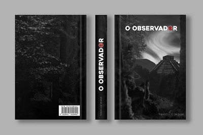 Book cover for "O OBSERVADOR" book cover design graphic design