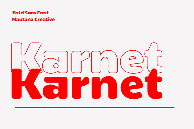 Karnet Sans Font branding font fonts graphic design logo nostalgic