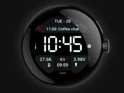 Guard: Wear OS watch face amoled watch faces amoledwatchfaces android android wear app design fossil illustration logo ui