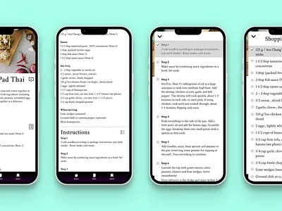 Cooking App Exploration checklist cooking exploration recipe