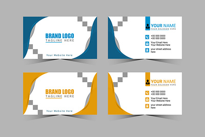 professional business card template for company colours