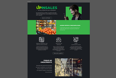 Landing Page for Upinsales branding figma logo ui web design