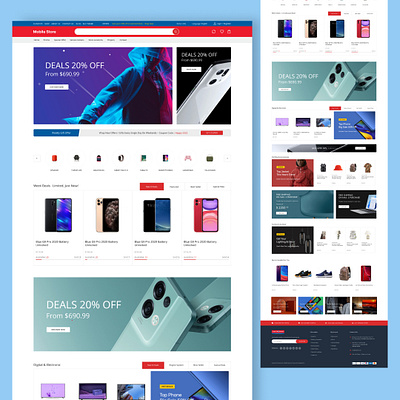 E-Commerce Landing Page branding design e commerce graphic design landing page mobile store online store ui ux website design