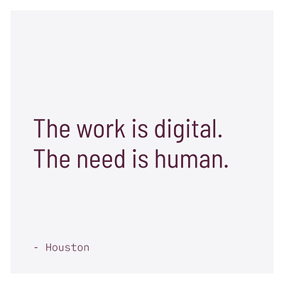 The Mission is Critical branding design digital houston human humankind