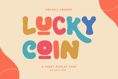 Lucky Coin branding craft font cute font design displayfont fashion font groovy font retro font typeface