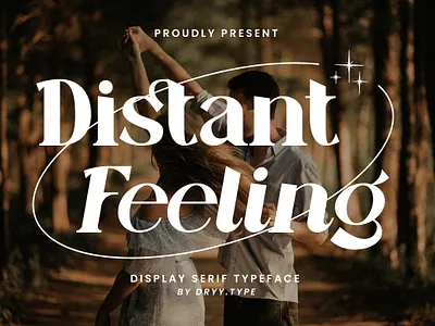 Distant Feeling beauty branding couple design displayfont elegant fashion font typeface wedding