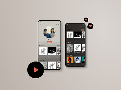 Music player app app clean design japan minimal mobile music music app music player player retro ui