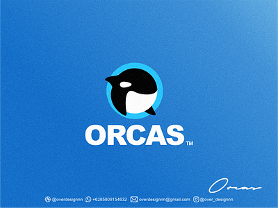 Orcas Logo branding design graphic design identity illustration logo mark orcas tshirt vector