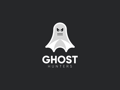 Ghost Hunters Logo abstract logo brand identity branding creative logo design dribble ghost ghost hunters ghost hunters logo ghost logo graphic design hunters khaled pappu kp graphic kp graphic lab kp logo kp logo lab logo logo design logos