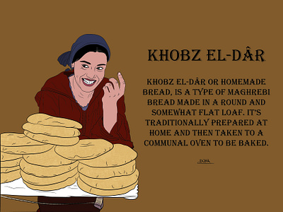KHOBZ EL-DAR adobe illustrator art digital art digital drawing drawing graphic design illustration illustrator morocco